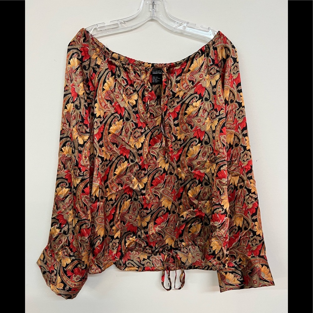 Doncaster Collection Women’s Patterned Silk Blouse